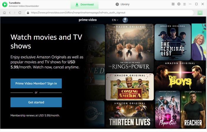 How to download movies and shows from  Prime Video