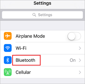 set iphone bluetooth