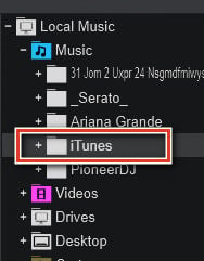 load itunes library to virtual dj