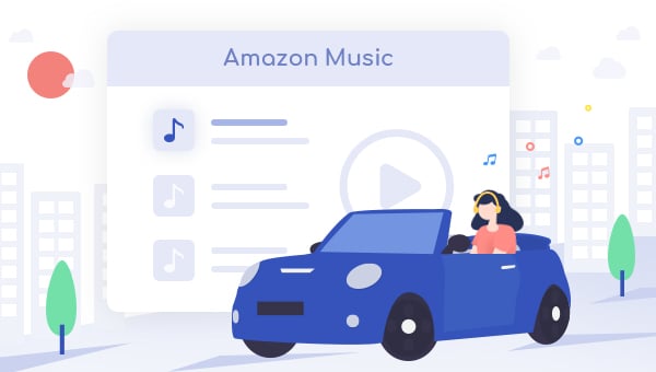 play amazon music in car