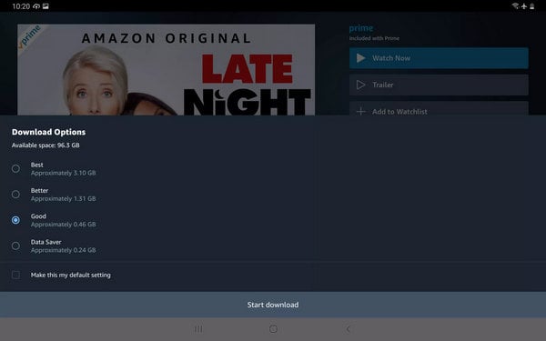 How to download an Prime video and play it offline to my