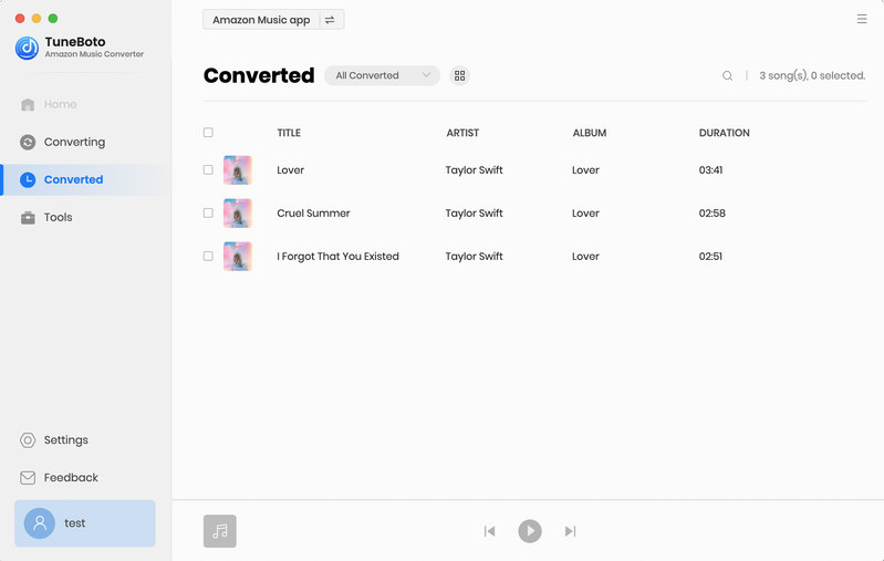 check downloaded songs