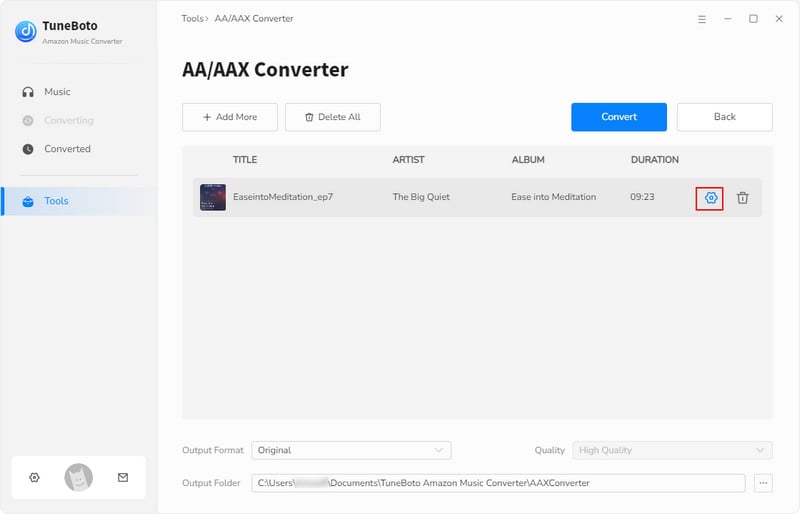 AA/AAX Converter