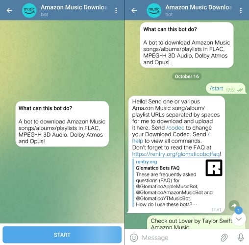 Amazon Music Bot Telegram