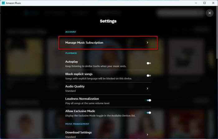 Check Your Amazon Music Subscription