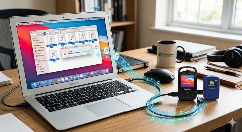 transfer music to sandisk clip sport