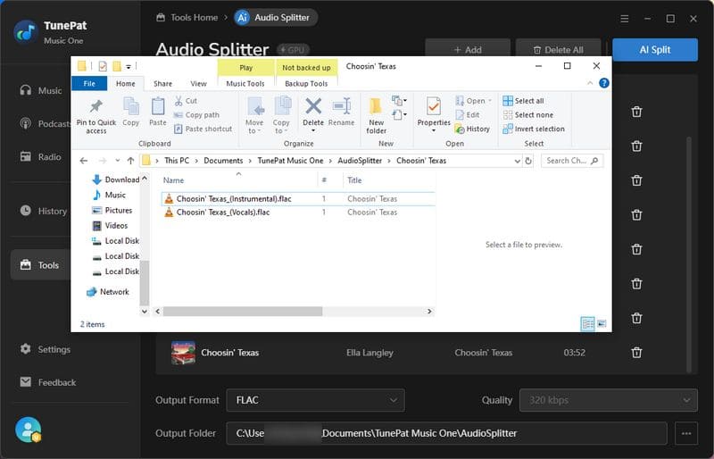 tunepat music one free audio splitter