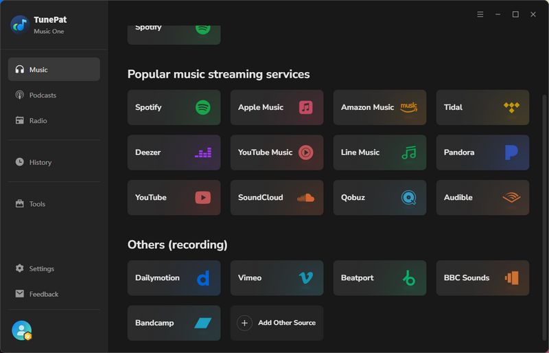 tunepat music one