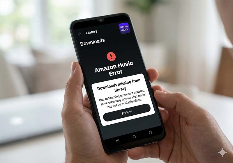 Amazon Music Error: Downloads missing from library
