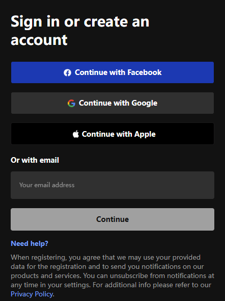 create account for soundcloud