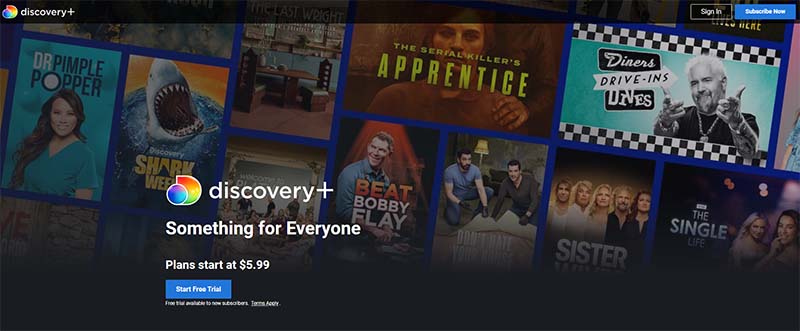 Discovery+ - Best SolarMovie Alternative