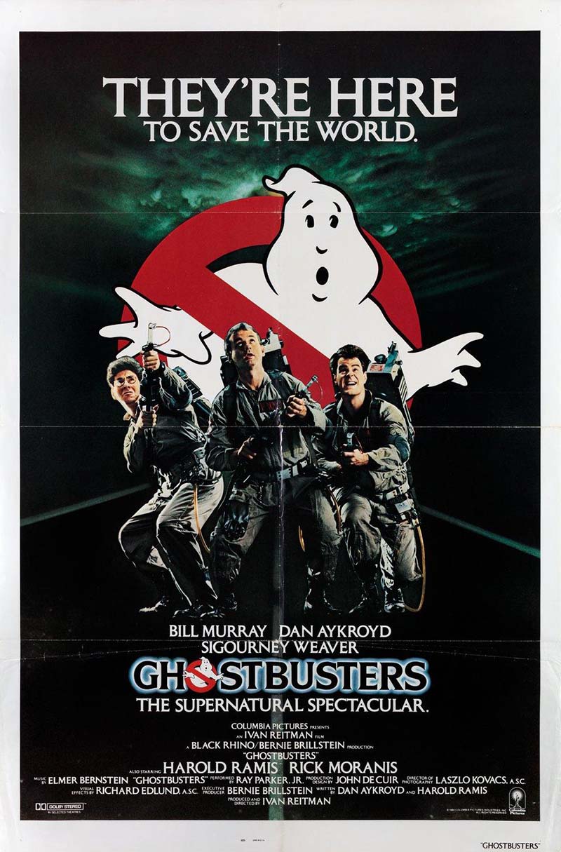 Ghostbusters 1984 paranormal comedy movie poster