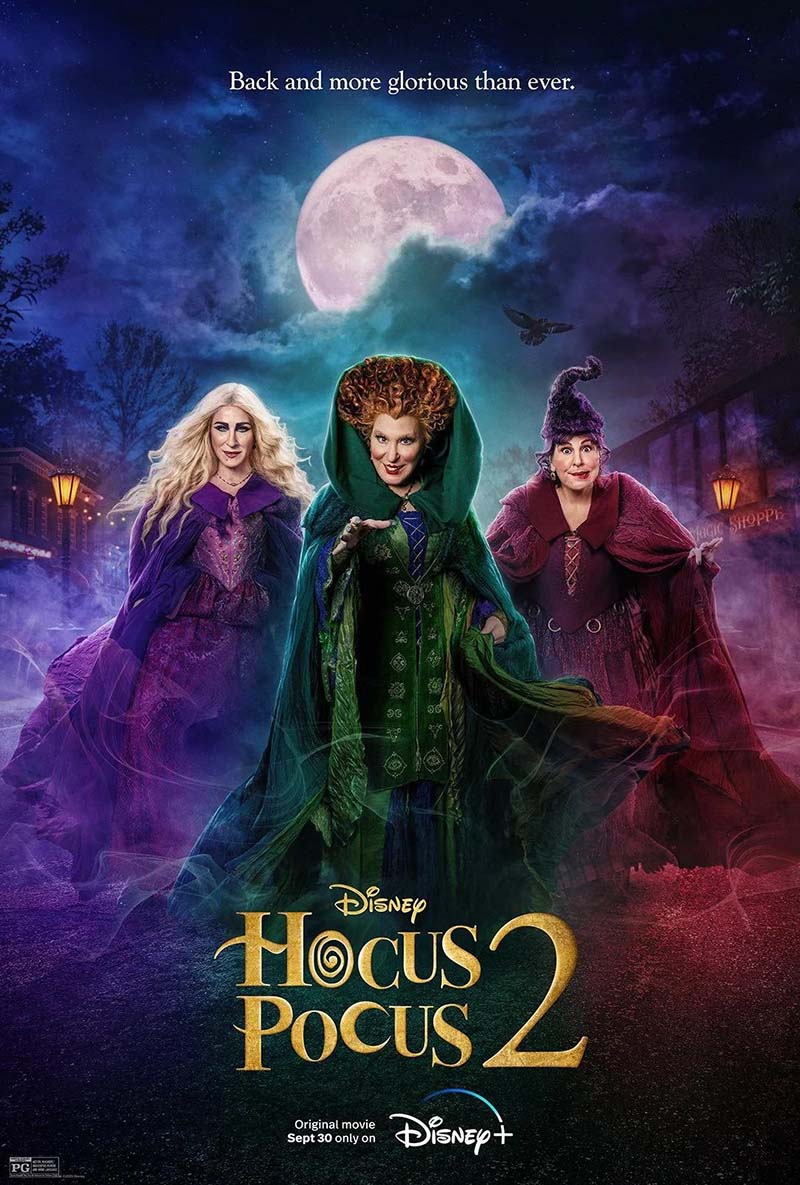 Hocus Pocus 2 fantasy comedy movie poster