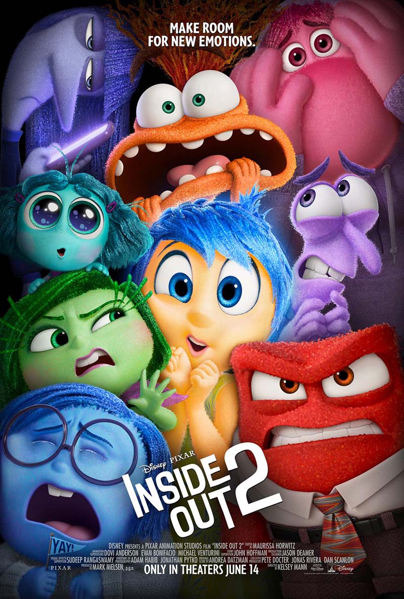 Inside Out 2 animated movie artwork