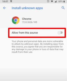 Install from Unknown Sources
