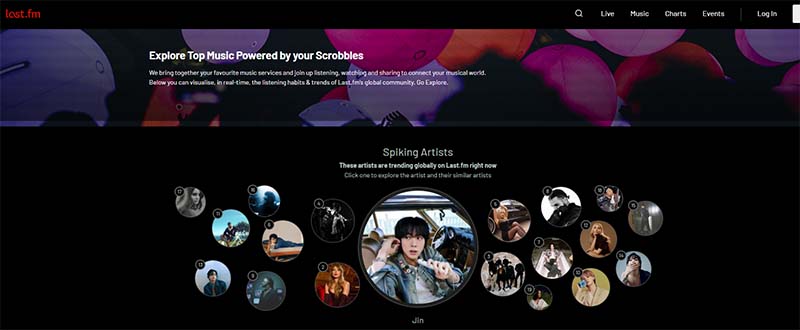 Last.fm on Chromebook (screenshot)