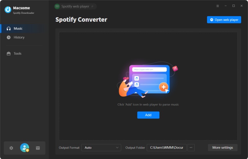 Spotify Downloader interface