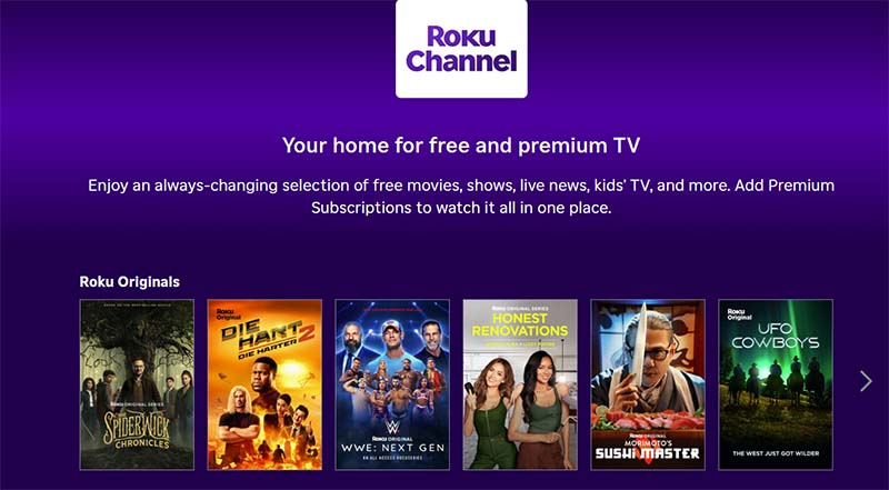 Cineby alternative :roku-channel