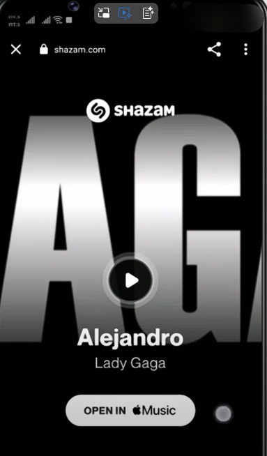 shazam music in snapchat