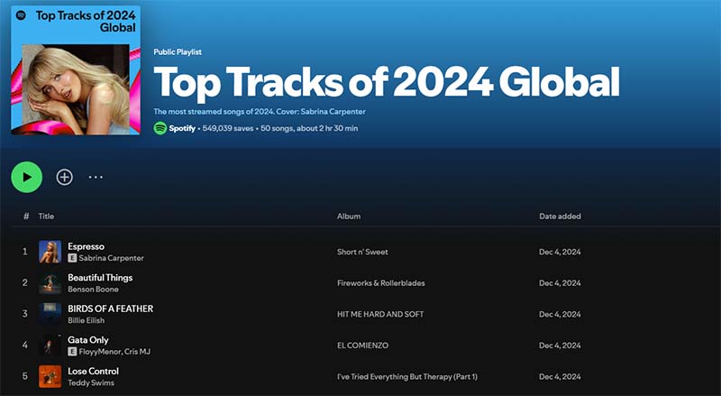spotify wrapped 2024