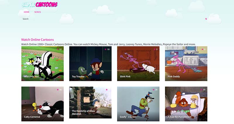 SuperCartoons free cartoon streaming website online