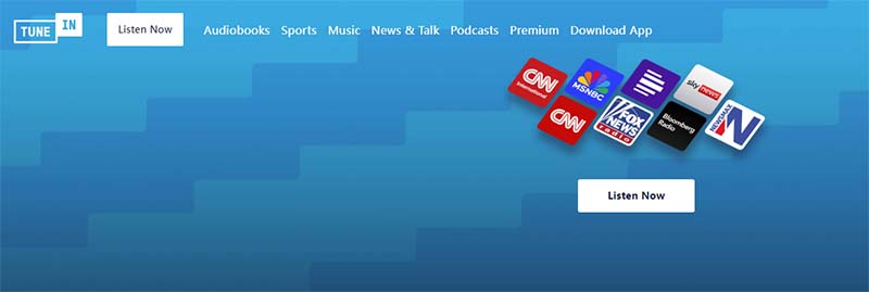 TuneIn on Chromebook (screenshot)
