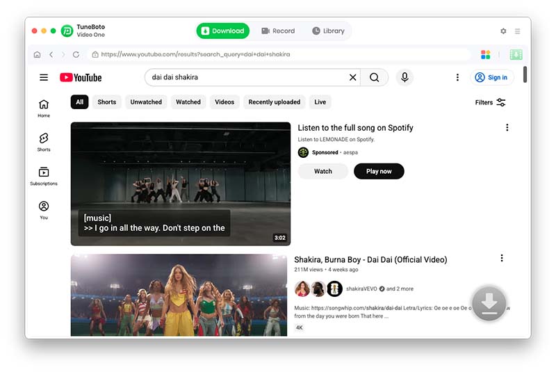 search streaming videos