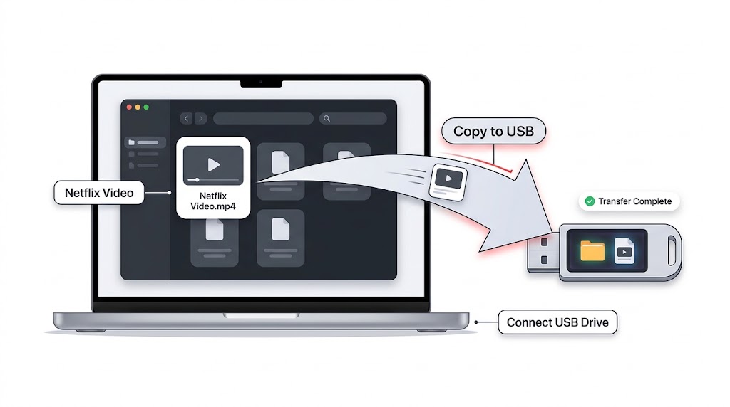 Copy Netflix video to a USB drive