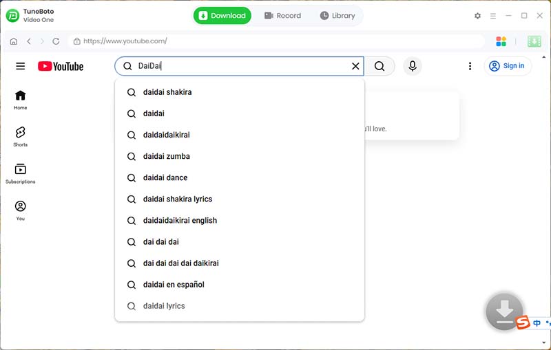 youtube search video
